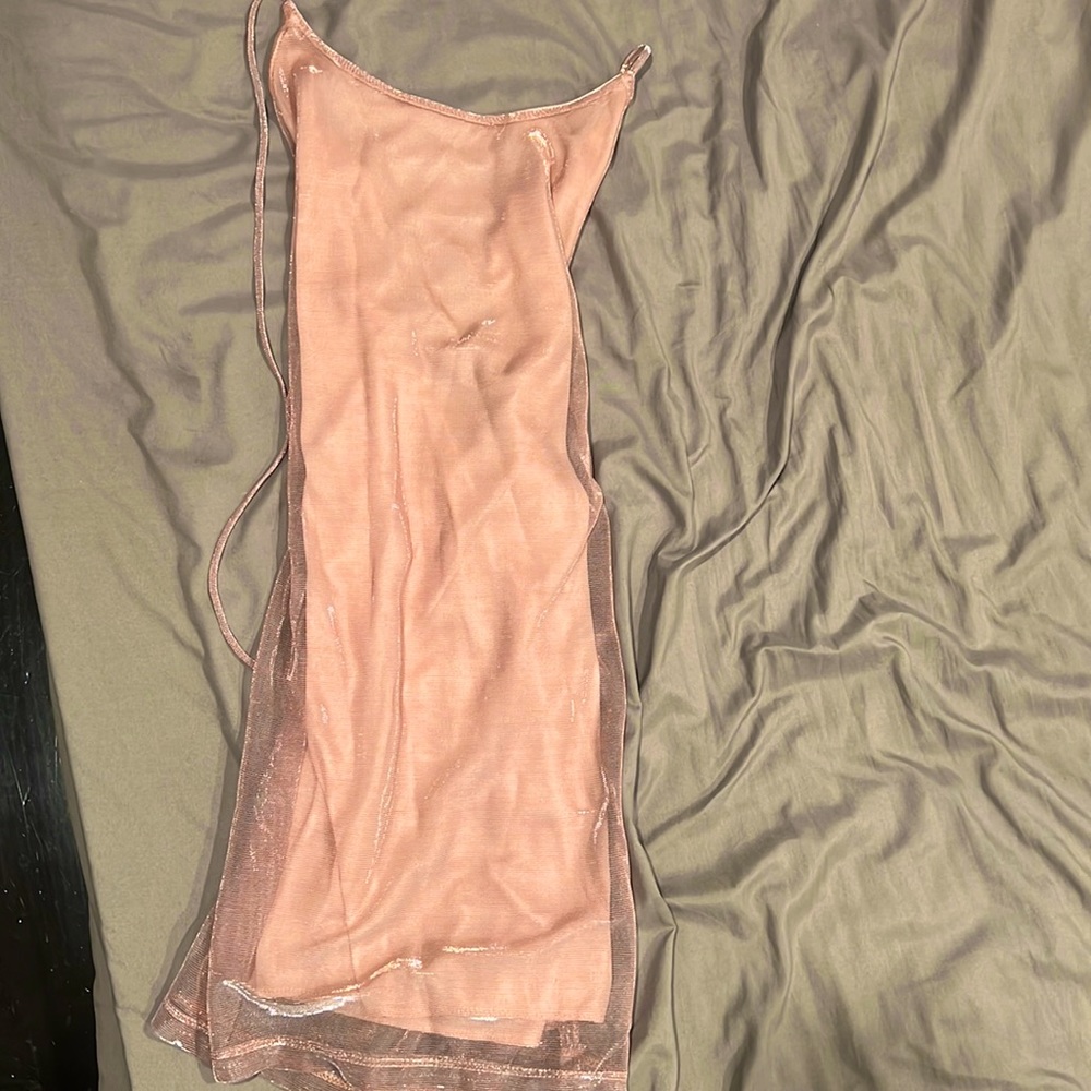 Bodcon mini dress. Small shimmery
